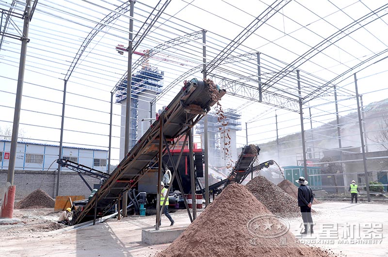 模塊化破碎站加工出的成品沙子 模塊化破碎站加工出的成品沙子