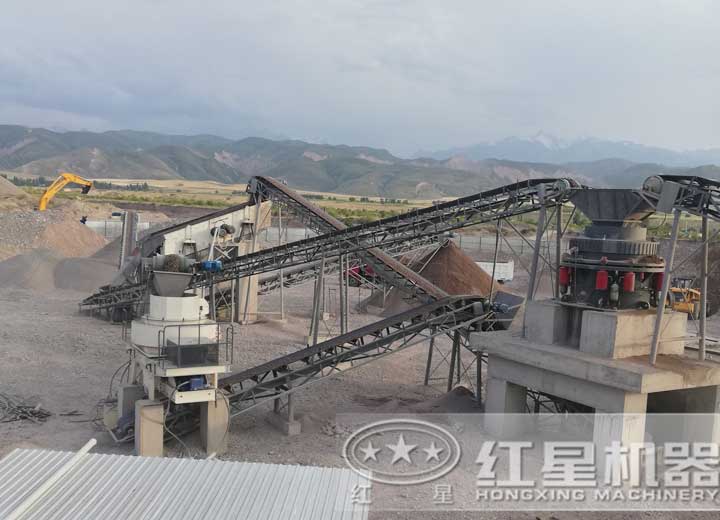 石頭變沙子用戶生產(chǎn)現(xiàn)場，可就近安排現(xiàn)場參觀配置同等設(shè)備