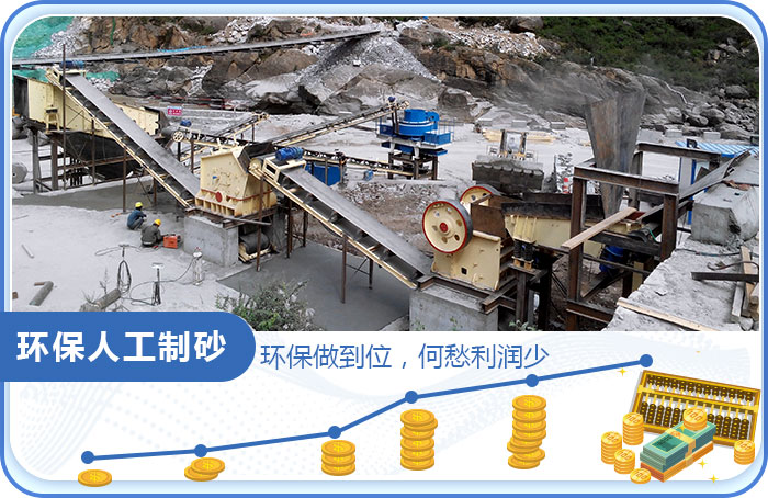 環(huán)保人工制砂現場
