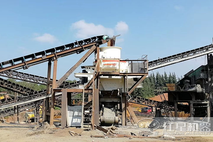 HVI制砂機作業(yè)現場